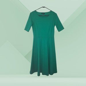 Lands' End Casual Kelly Green Dress, XS (2-4)